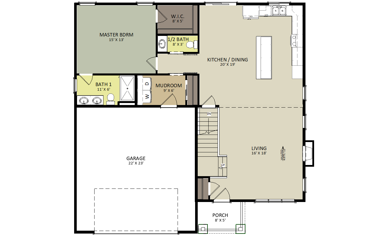 Avery First Floor Floor Plan